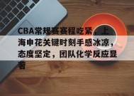 CBA常规赛赛程吃紧，上海申花关键时刻手感冰凉，态度坚定，团队化学反应显著的简单介绍-英雄联盟